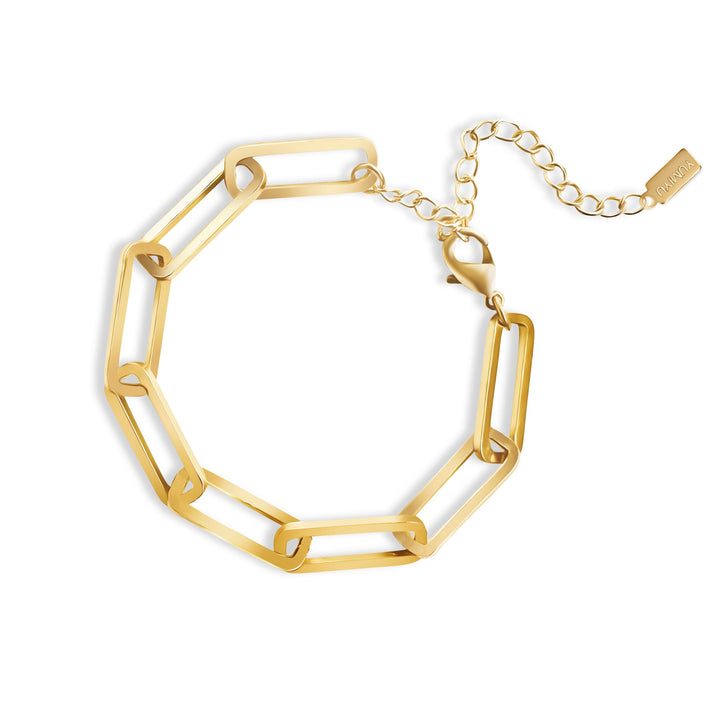 Super Chunky Paperclip Bracelet - Gold Filled