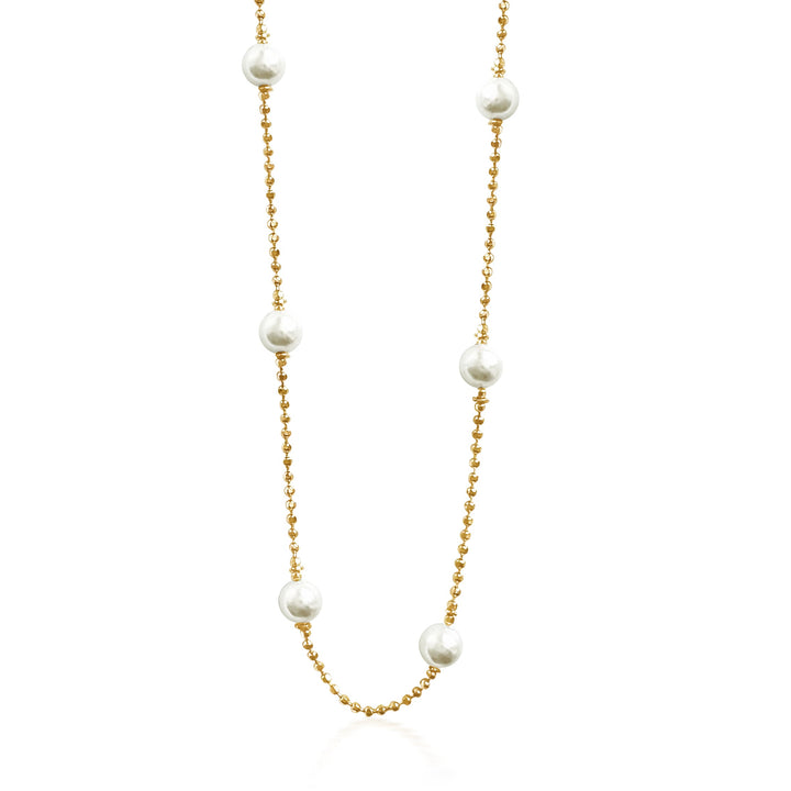 Dainty Pearl Necklace - Gold Filled
