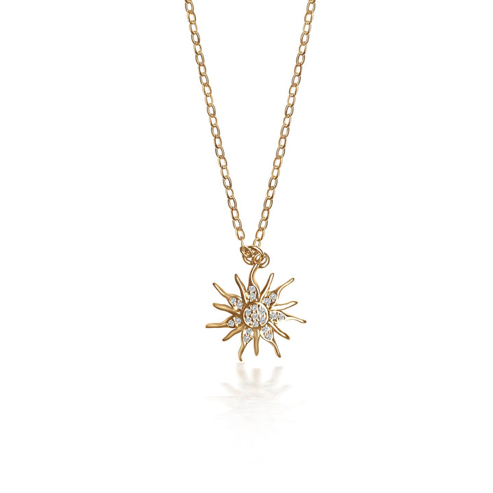Starry Sun Necklace - Gold Filled