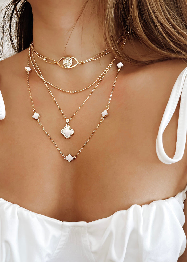 Lovery Flora Necklace - White