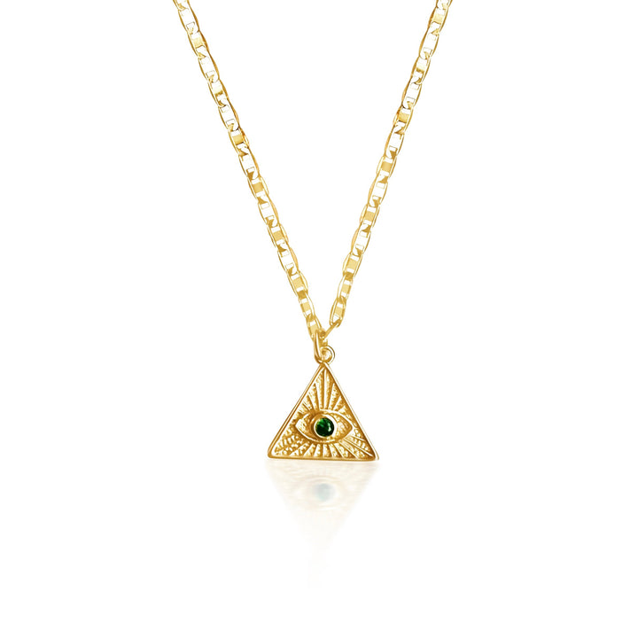Egypt Evil Eye Necklace - Gold Filled