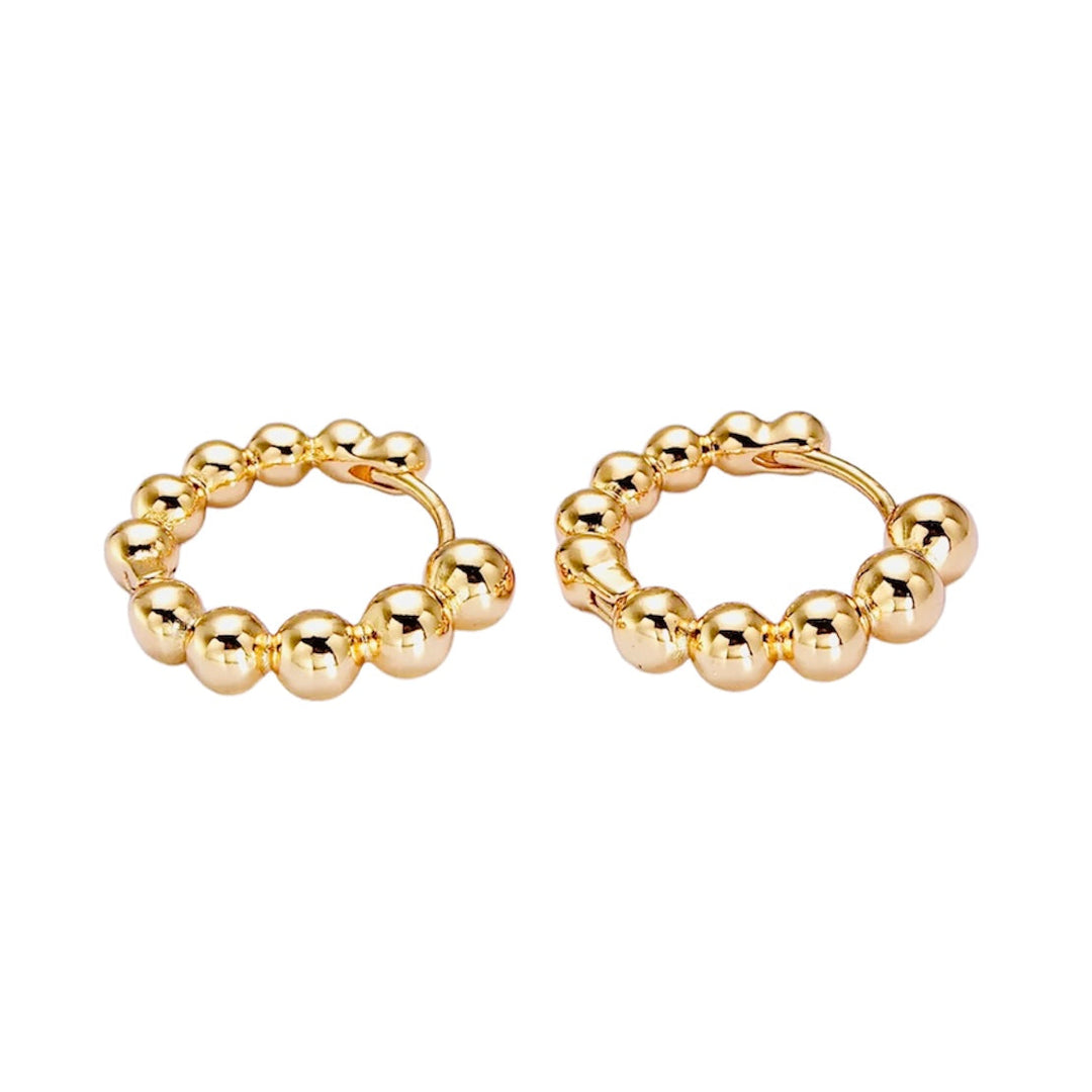 Beads Hoops - Gold Filled