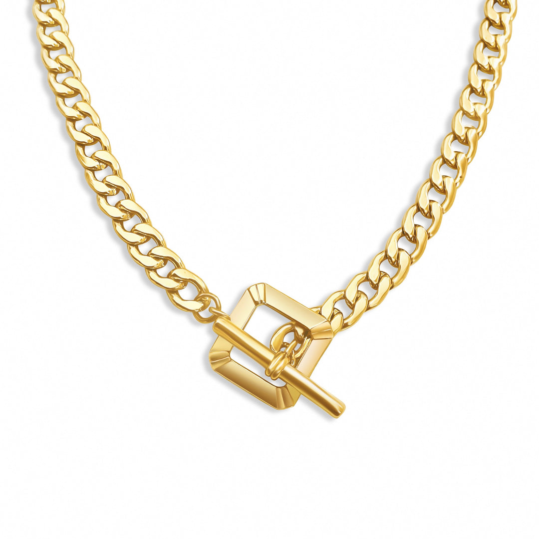 Charlie Cuban Chain Necklace - Gold Filled