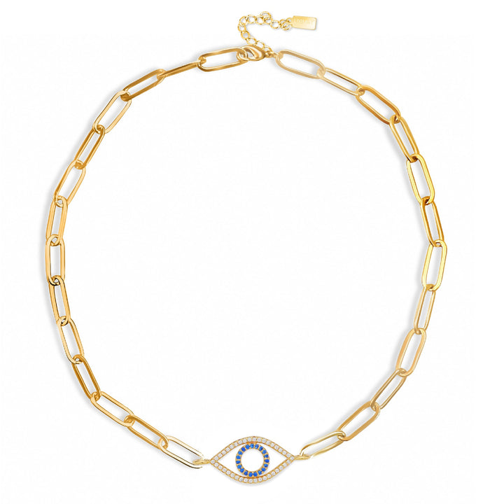 Oasis Evil Eye Choker - Gold Filled