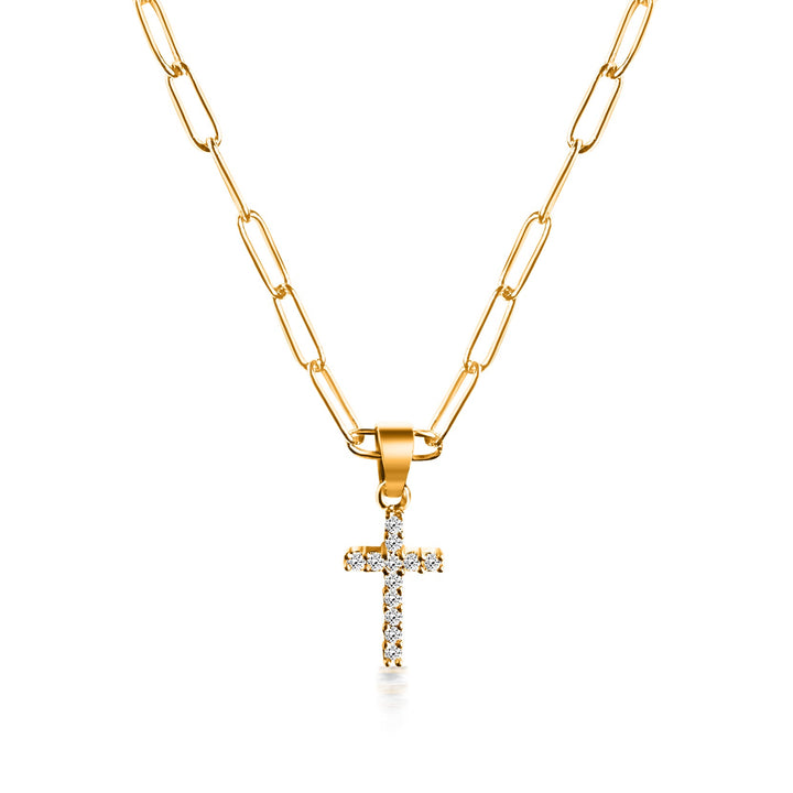 Centered in Faith Cross Necklace - Gold Filled