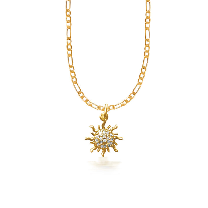 Evie Sun Necklace - Gold Filled