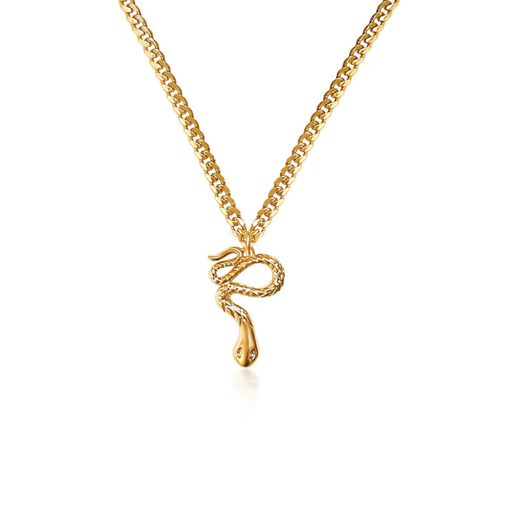 Everlasting Energy Snake Necklace - Gold Filled