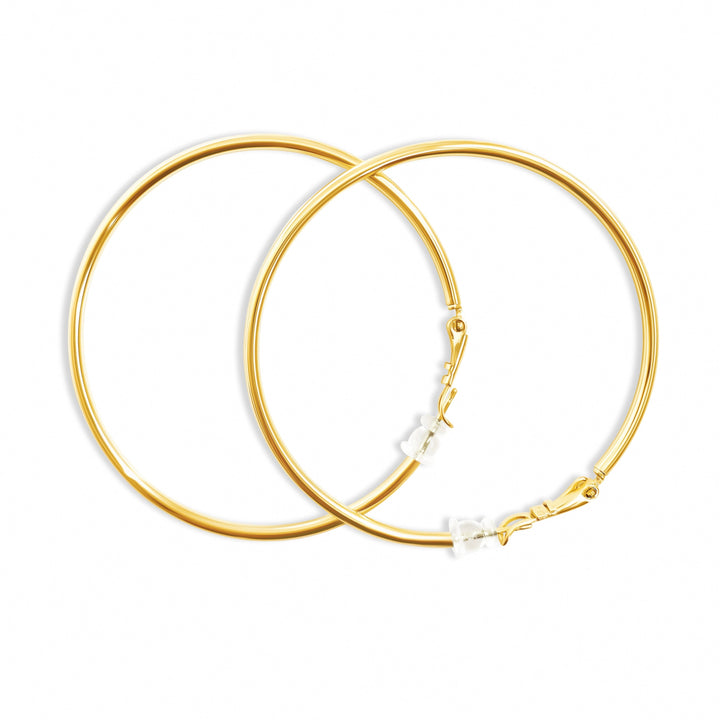 Elliot Hoops (XL) - Gold Filled