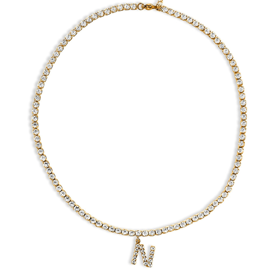 Diamond Initial Necklace