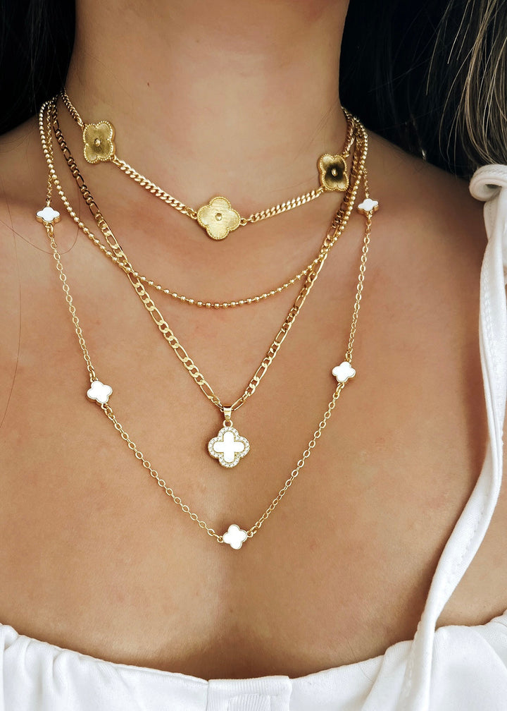 Triple Flora Choker - Gold Filled