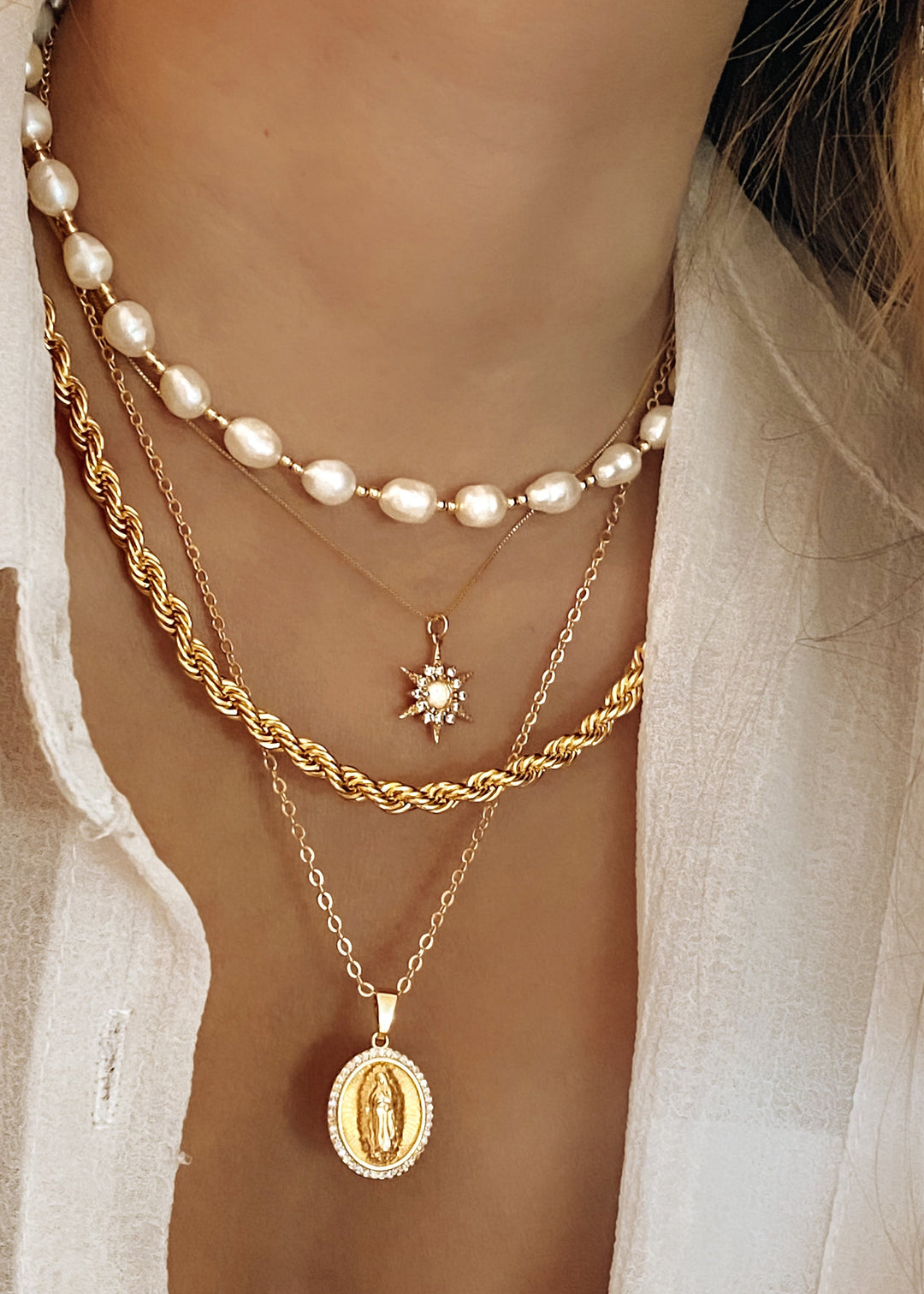 Shiny Northstar Necklace - Gold Filled
