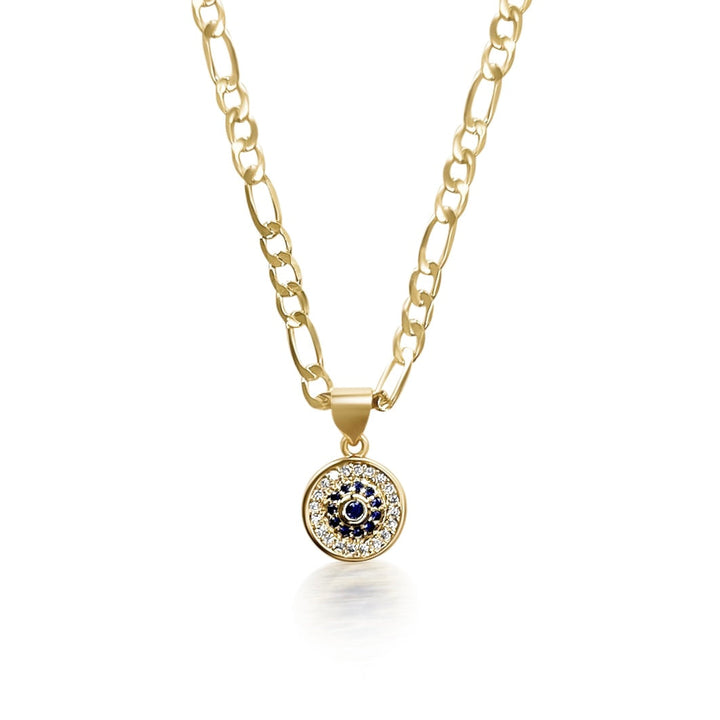 Piera Evil Eye Necklace - Gold Filled
