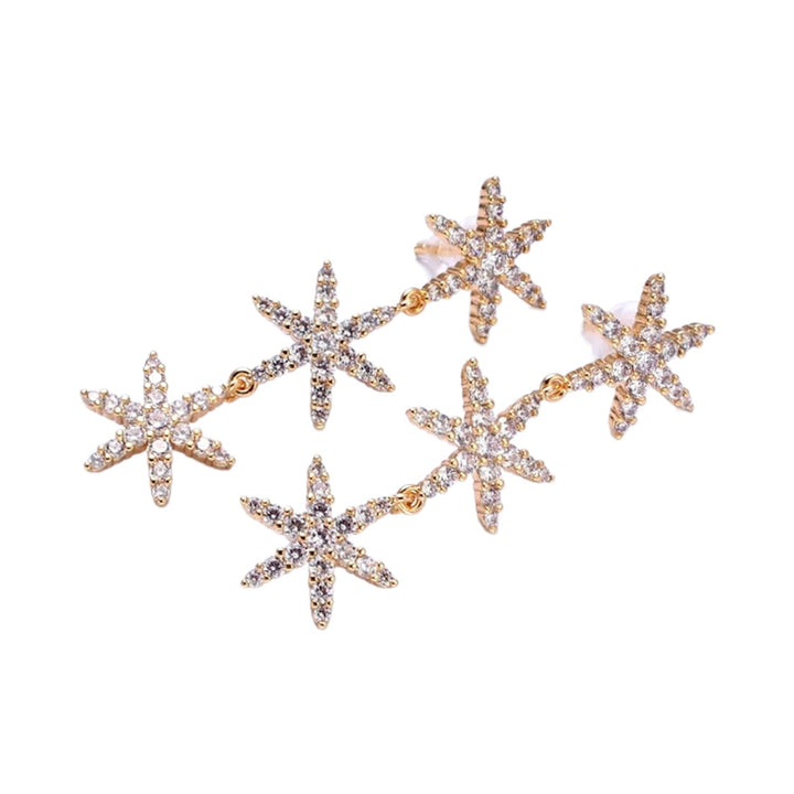 Luxury Star Earrings - Gold Gilled