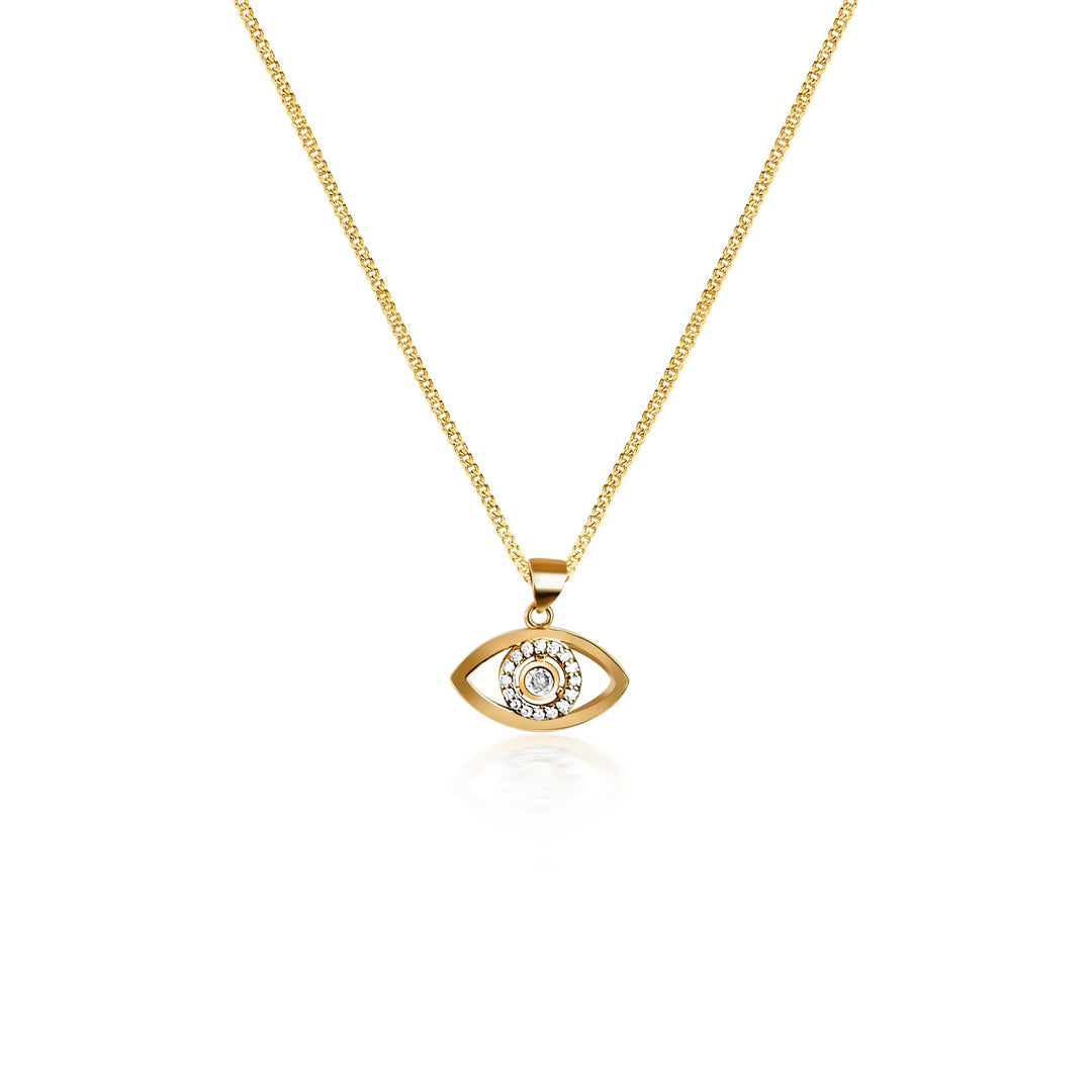 Gorgeous Evil Eye Necklace - Gold Filled