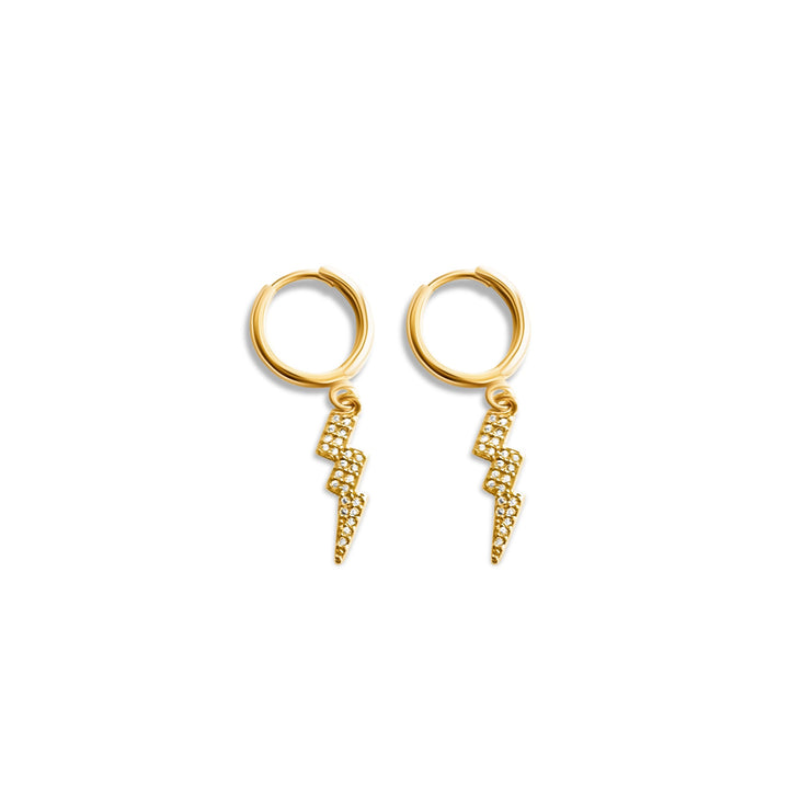 Lightening Bolts Earrings - Gold Filled