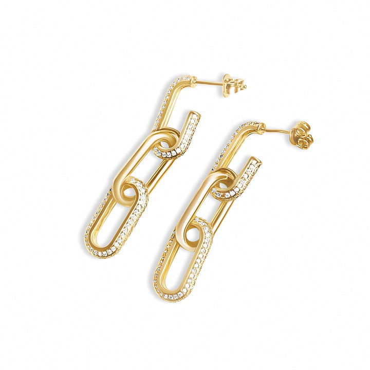 Adriana Link Earrings - Gold Filled