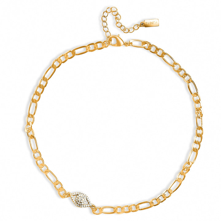 Luna Evil Eye Choker - Gold Filled