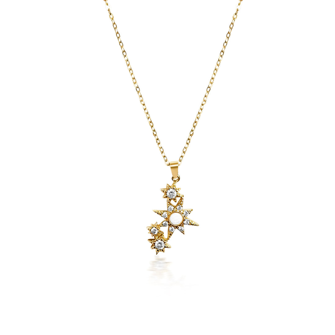 Diamond Star Necklace - Gold Filled