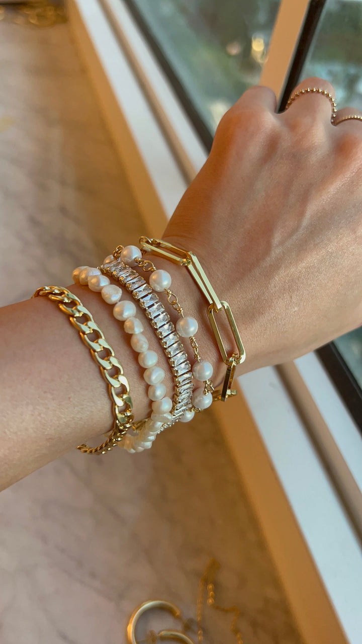 Super Chunky Paperclip Bracelet - Gold Filled